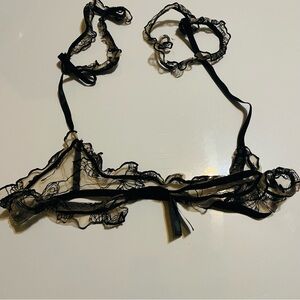 Elegant Black Lace Bralette